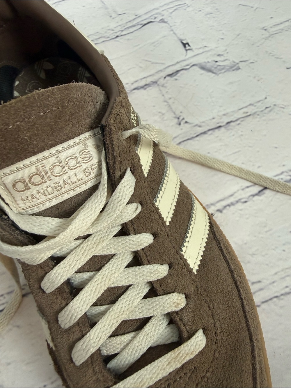 Adidas Originals Handball Spezial Earth Strata/Off White Womens 7 - Picture 4 of 9
